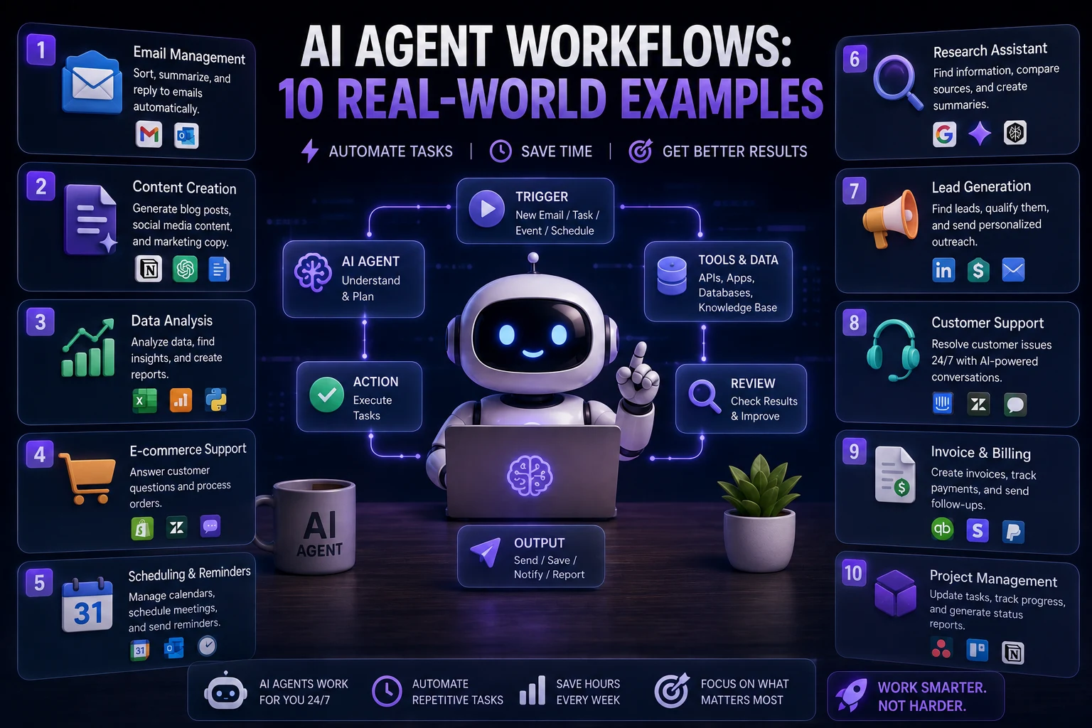 AI agents working together across real-world business workflows