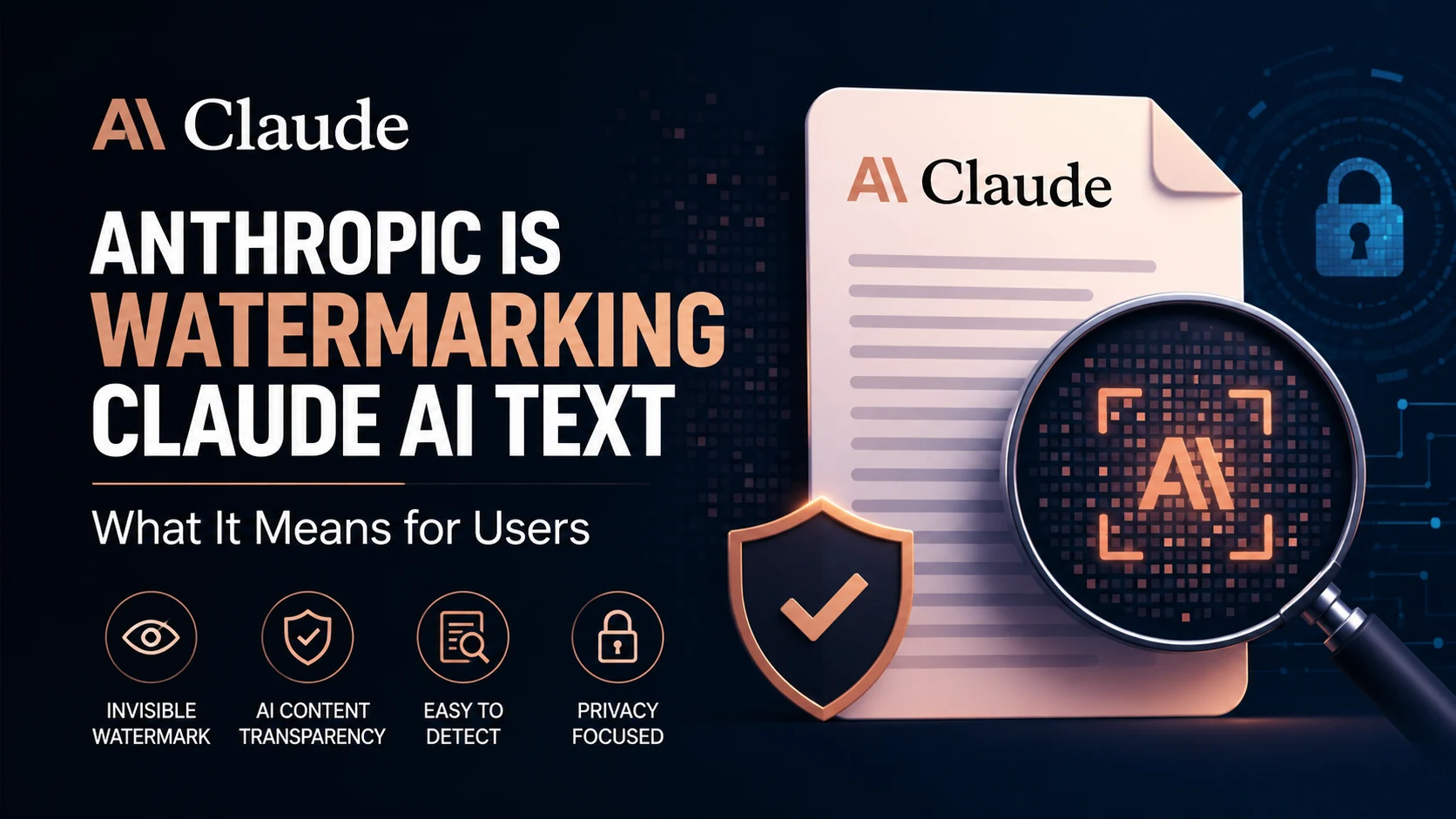 Anthropic Claude AI text watermark