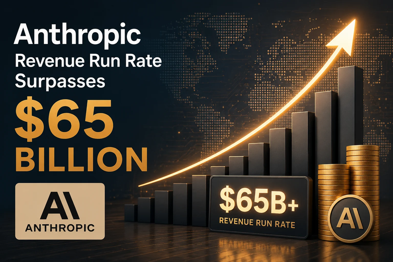 Anthropic revenue surpasses 65 billion dollars as Claude continues rapid growth