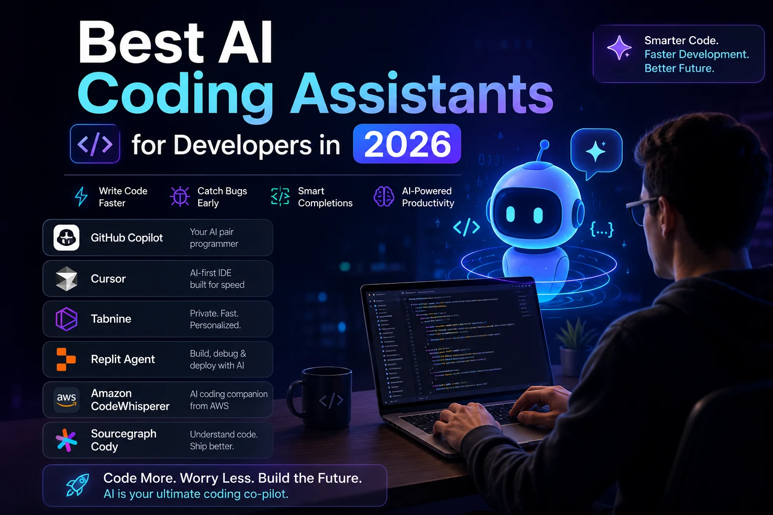 Best AI coding assistants for developers in 2026