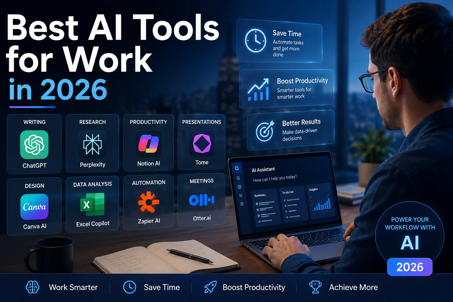 Best AI tools for work and productivity in 2026
